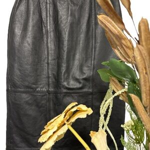 Black Leather Skirt